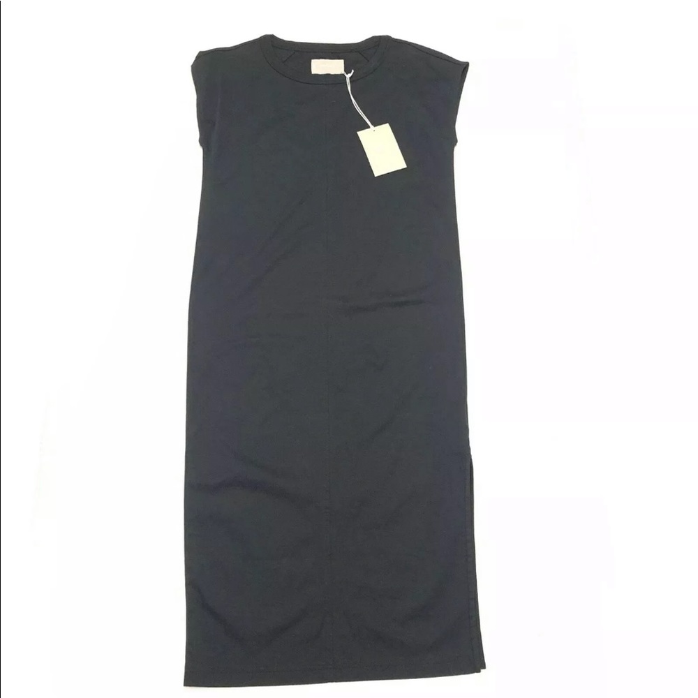 Everlane The Luxe Cotton Side-Slit Tee Dress - Picture 2 of 4